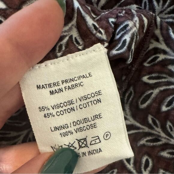 Vanessa Bruno Vahina Smock Waist Puff Sleeve Midi Dress - Picture 13 of 13